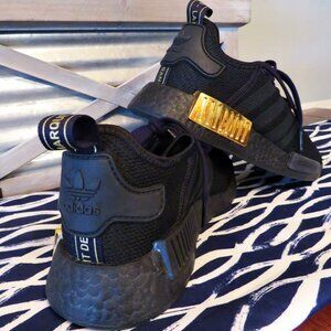 New Men’s Adidas La Marque Aux 3 Black with Gold Sneaker Size 6.5